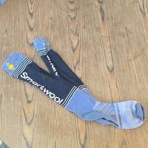 Smartwool Ski Socks, Large, Grey/Yellow